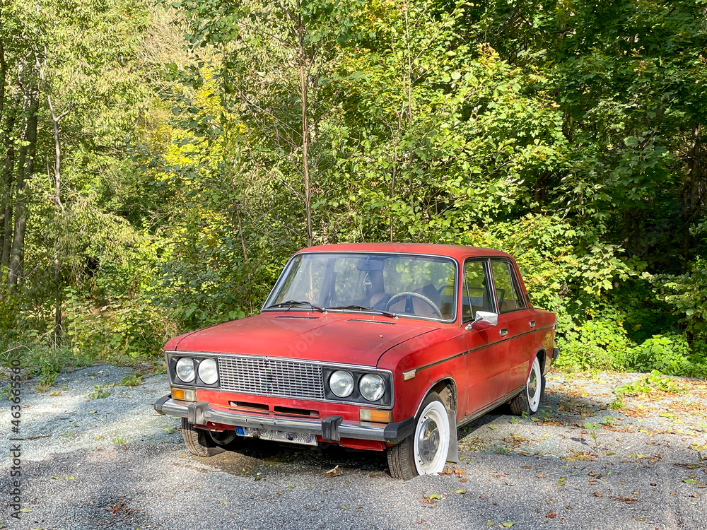 Old classic Russian vintage car