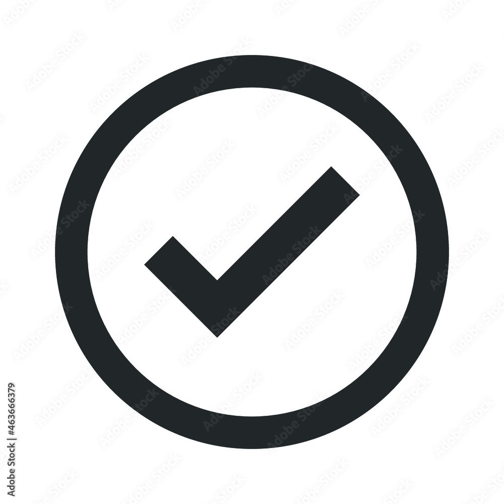 Tick Mark Icon Design Vector Tick Mark Icon Design Vector