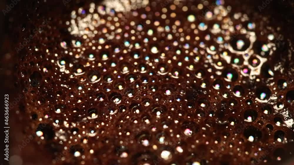 Coffee Foam. Macro texture and background. Top view Coffee Foam. Macro texture and background. Top view