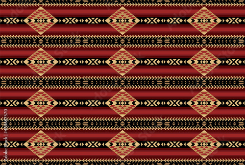 Seamless geometric pattern. Native American Indians tribal style.