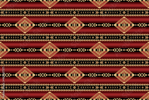 Seamless geometric pattern. Native American Indians tribal style.