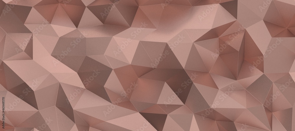 Abstract 3D render illustration,Surface gold crystal geometric triangle and Polygonal shapes template Abstract 3D render illustration,Surface gold crystal geometric triangle and Polygonal shapes template
