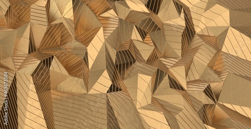 gold Abstract mosaic backgr...