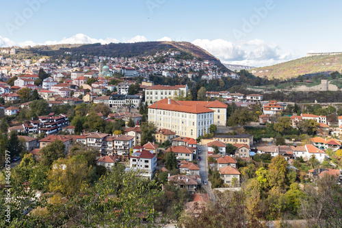 Panoramic view of city of Veliko Tarnovo, Bulgaria