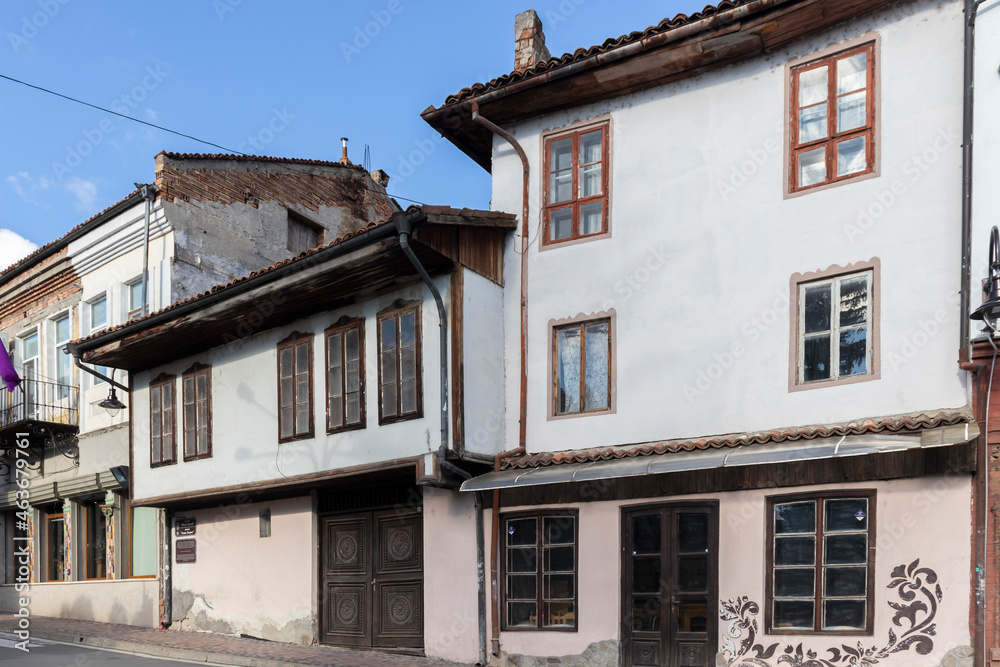 Typical street and Building in Veliko Tarnovo, Bulgaria Typical street and Building in Veliko Tarnovo, Bulgaria