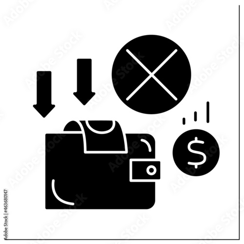 Slika na platnu Money glyph icon