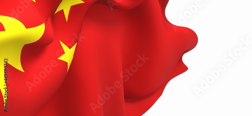 Photography china red flag with yellow stars