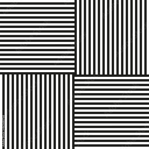 Black and white stripes in different direct