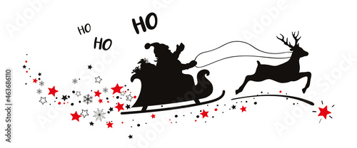 PÈRE NOËL EN TRAINEAU