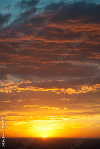 sunset in the sky