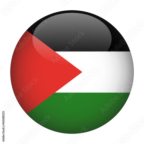 Palestine 3D Rounded Country Flag button Icon Free Download Palestine 3D Rounded Country Flag button Icon - GFXLoad
