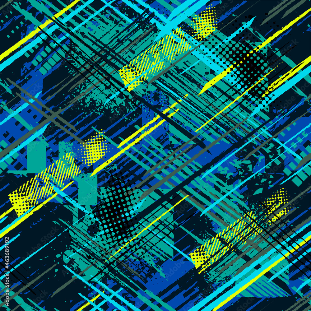 Abstract seamless chaotic pattern with urban graffiti elements, scuffed and sprays. Grunge texture background. Wallpaper for boys. Fashion sport style Stock Vector | Adobe Stock Abstract seamless chaotic pattern with urban graffiti elements, scuffed and sprays. Grunge texture background. Wallpaper for boys. Fashion sport style Stock Vector | Adobe Stock