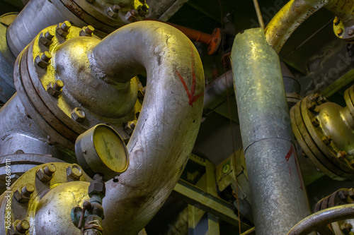 pipelines with valves, industrial fittings