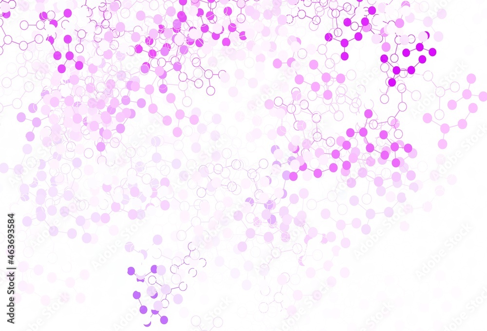 Light Purple, Pink vector template with artificial intelligence structure.