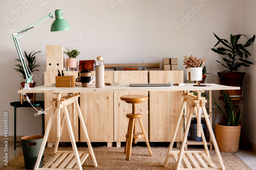 Equipped home office