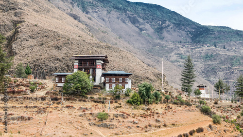 an ancient Temple in Bhutan photo