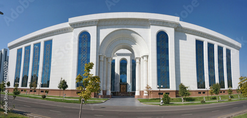 National Library of Uzbekistan named after Alisher Navoi and Palace of symposium in Tashkent photo
