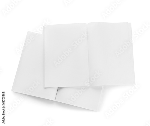 Blank white magazine mockup...