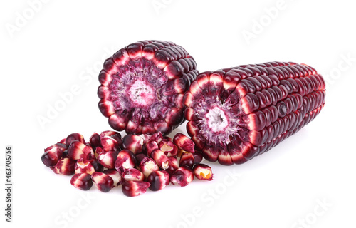 purple corn isolated on a white background