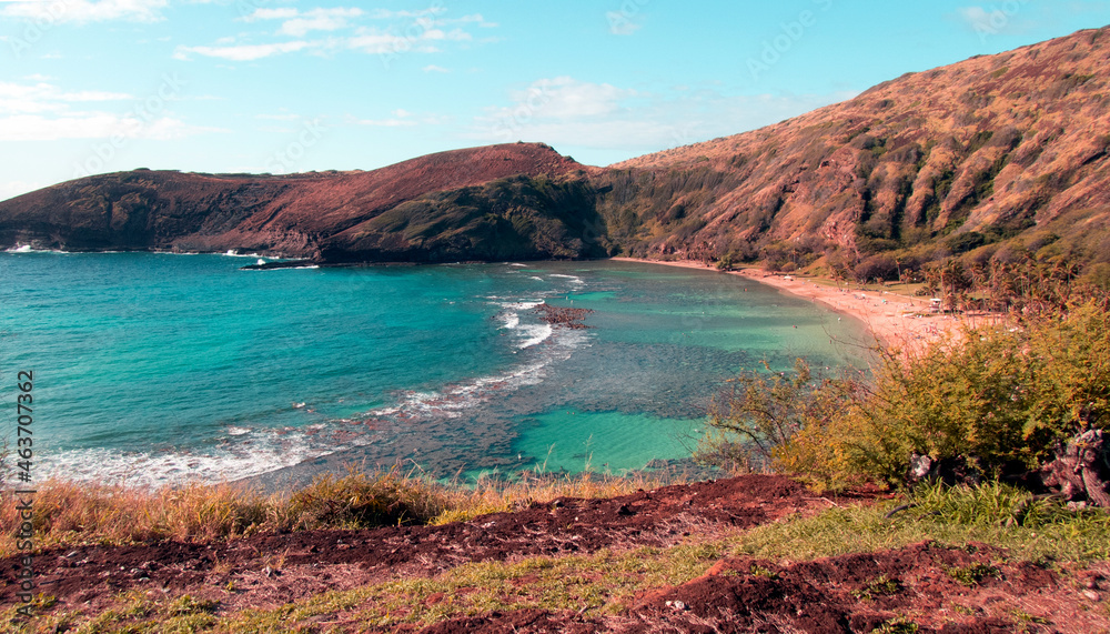 Hanuma Bay in Oahu, Hawaii