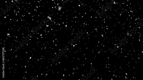 Falling winter snow, seamless loopable background footage