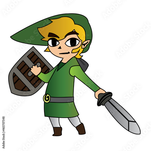 Link - Zelda Wind Waker Cartoon/drawing