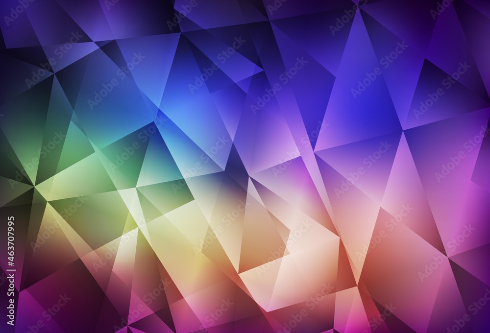 Fototapeta premium Light Multicolor vector triangle mosaic template.