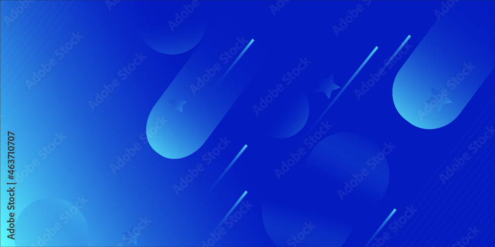 Abstract Blue Background with Stars