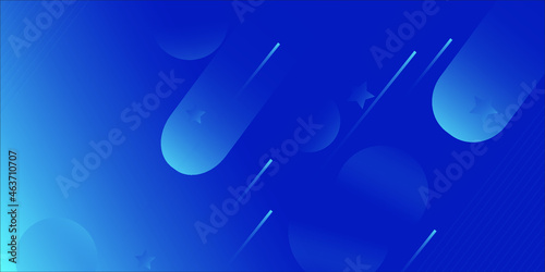 Abstract Blue Background with Stars