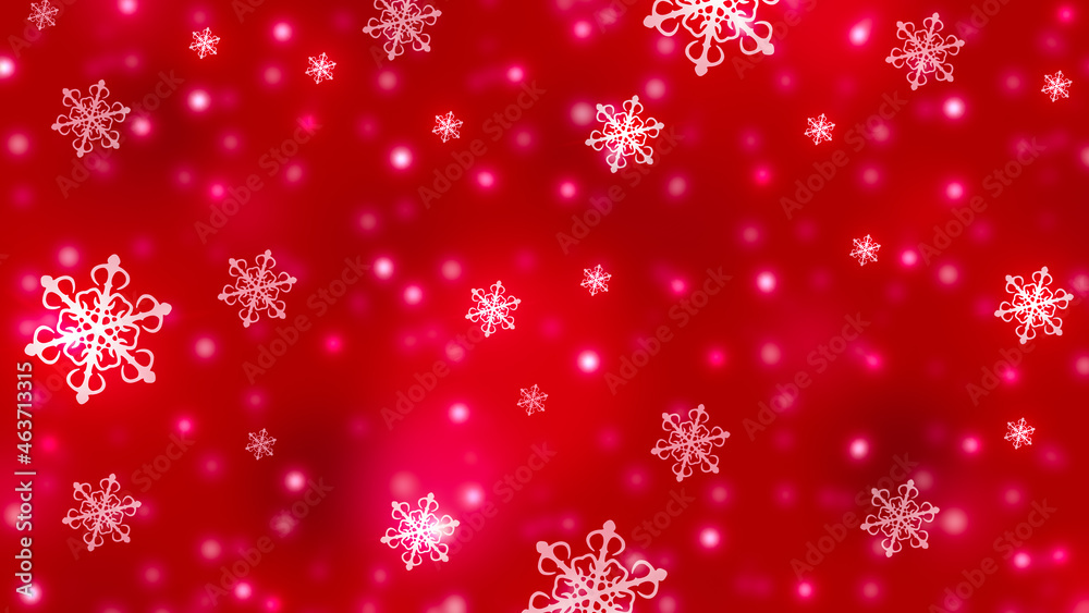 Abstract red christmas background snowflakes and lights. Abstract red christmas background snowflakes and lights.