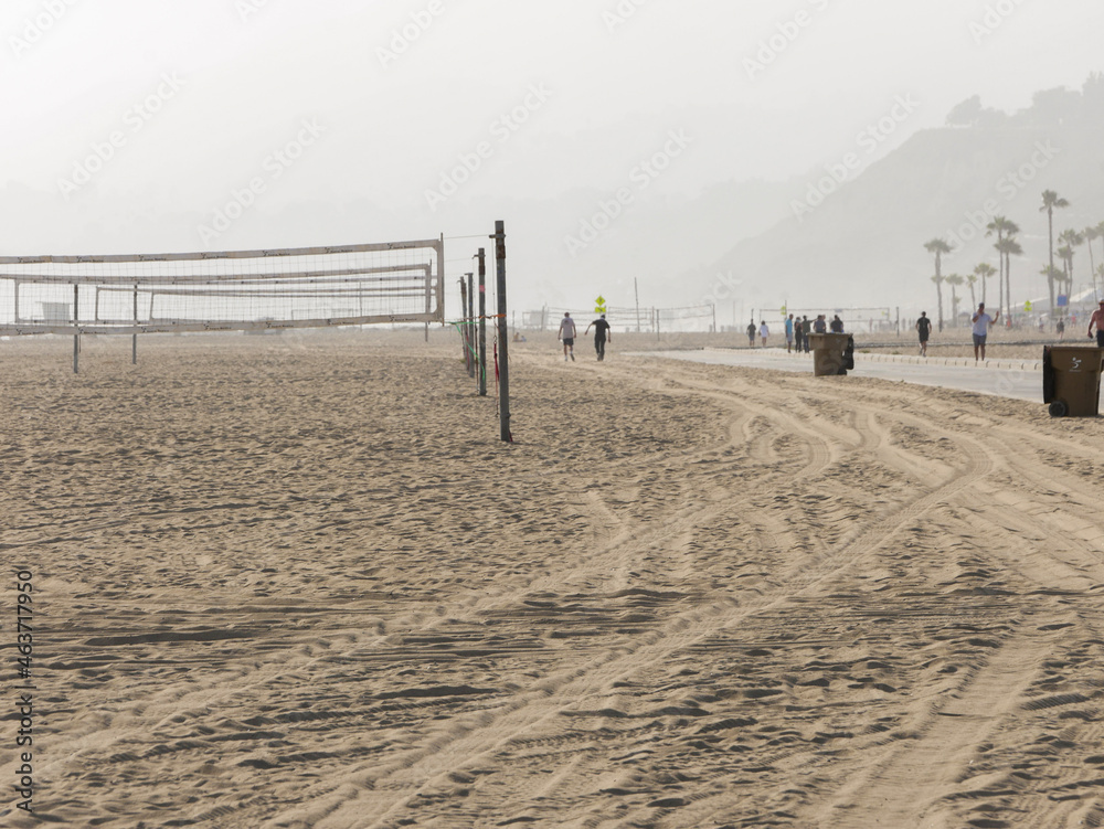 Santa Monica Beach, Volleyball, sand,