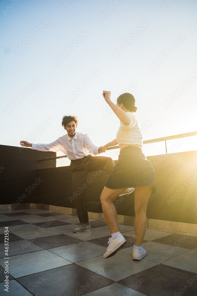 Dancers in a rooftop Dancers in a rooftop