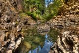Abiqua Creek pools just below Abiqua Falls in Northern Oregon, Pacific Northwest