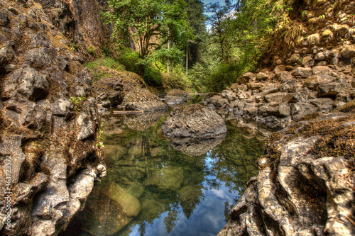 Abiqua Creek pools just below Abiqua Falls in Northern Oregon  Pacific Northwest