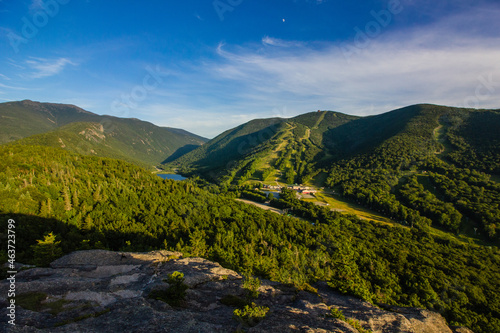 Artist Bluff Trail in Franconia Notch State Park in Franconia, New Hampshire