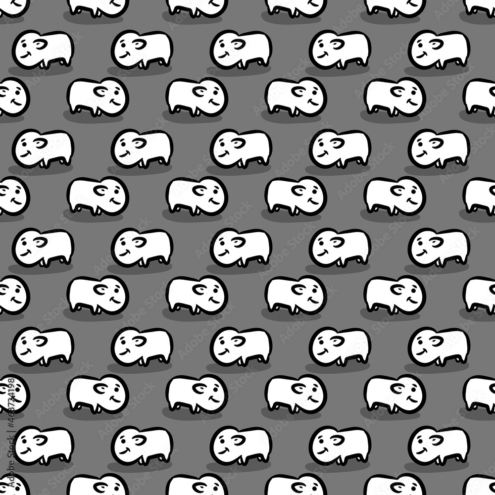 seamless pattern of cute dog cartoon seamless pattern of cute dog cartoon