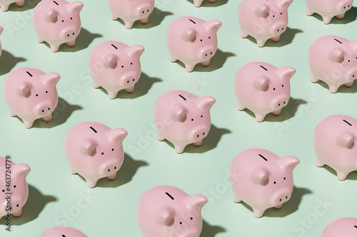 Piggy bank savings background photo