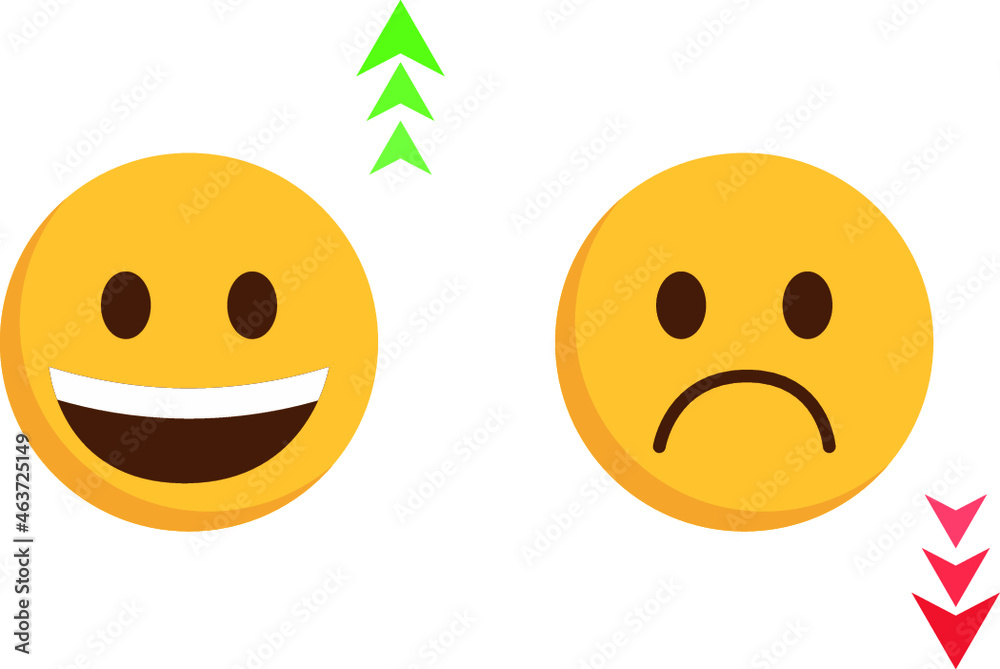 Approval and disapproval emojis Stock Vector Adobe Stock