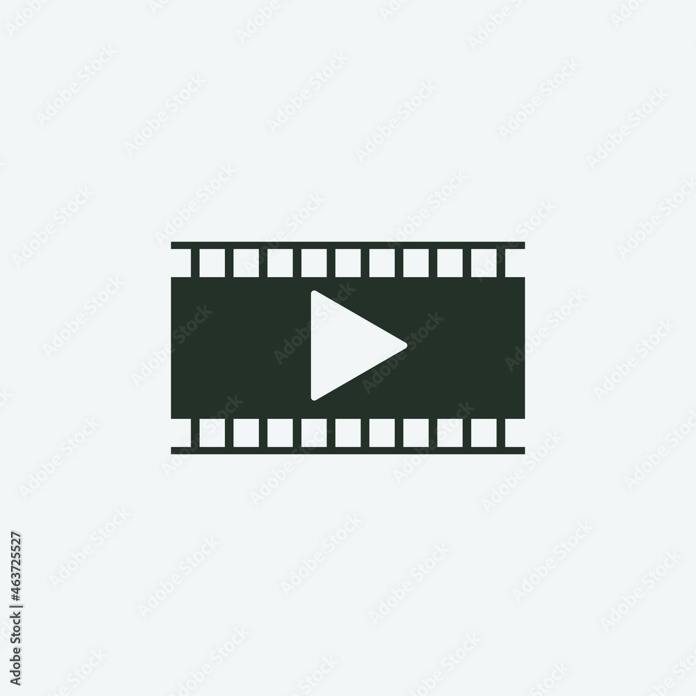 Video vector icon illustration sign