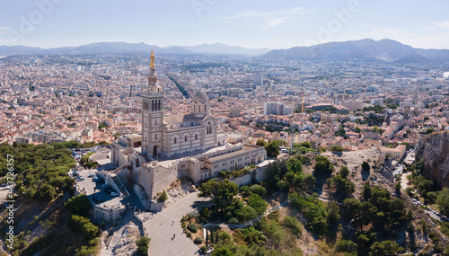Marseille, France aerial view photo