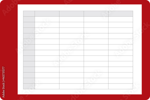 Classic tabular form
