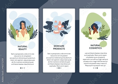 Organic cosmetics for facial health and beauty