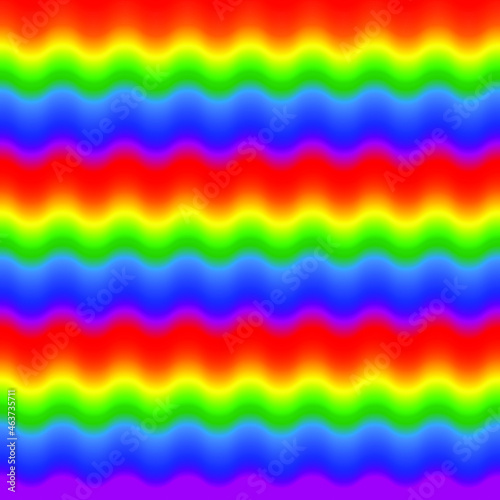 Rainbow LGBT pride waved background. Stripes and curves horizontal multicolored pattern. International Day Against Homophobia. Bright red,orange,yellow,green, blue, purple waves hand drawn background 