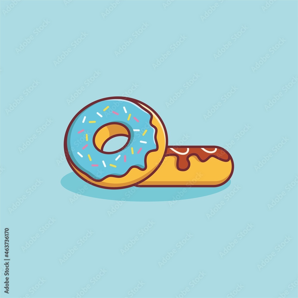 Illustration vector graphic of Donut. Perfect for menu books, posters, banners, etc.