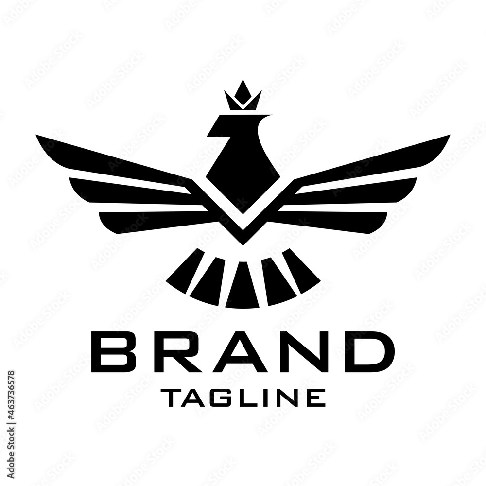 Obraz premium eagle king logo template