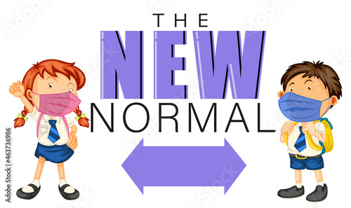 The New Normal with students keeping social distancing