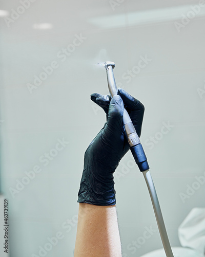 Dental drill in hand