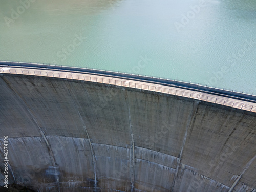 Wallpaper Mural water dam aerial view, Switzerland Torontodigital.ca