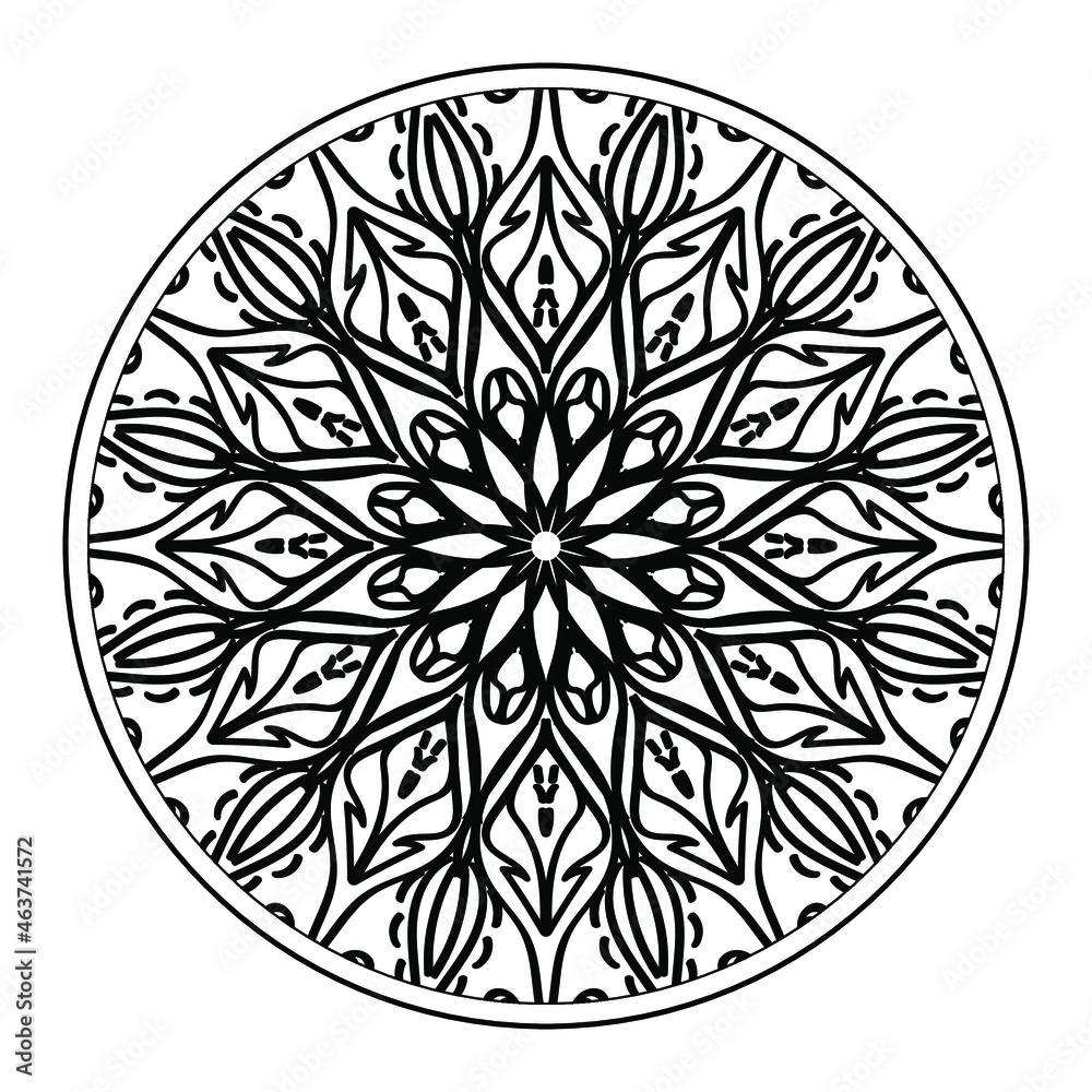 Vector round abstract circle. Mandala style. EPS 10 Vector round abstract circle. Mandala style. EPS 10