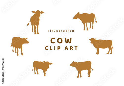 Illustration Vector Cow Clip Art